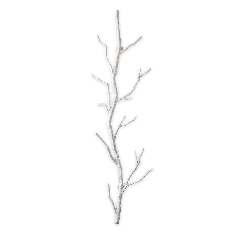 Recycled Metal Branch Wall Rack, 5' - White